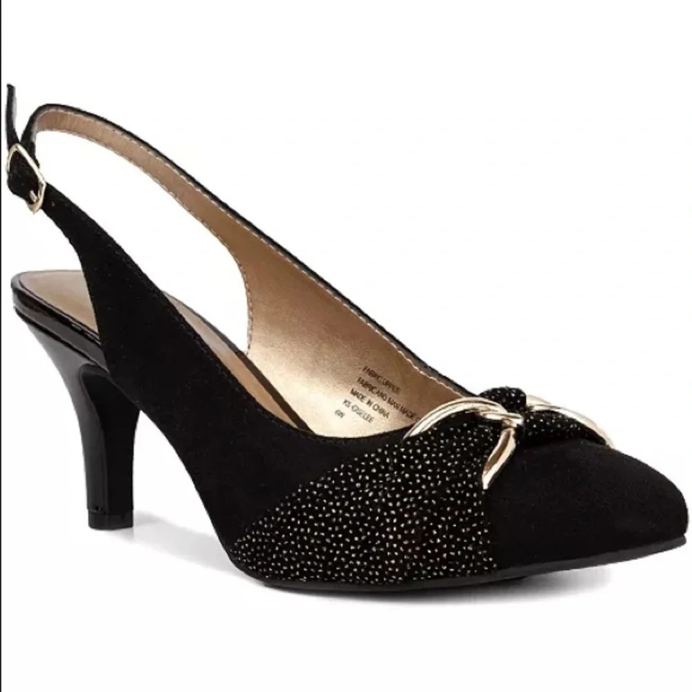 Karen Scott Black Giselee Slingback Pumps